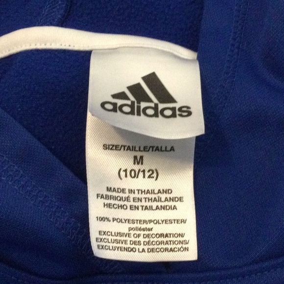 Blue Adidas Boys Sweatshirt - Picture 3 of 5